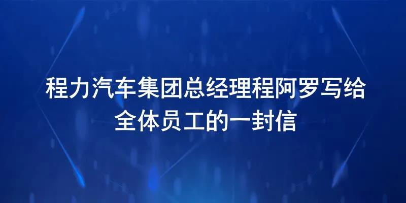 程力集团程阿罗写给员工的一封信图片